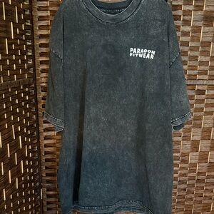 Paragon Fitwear Men's Washed Black Logo Tee